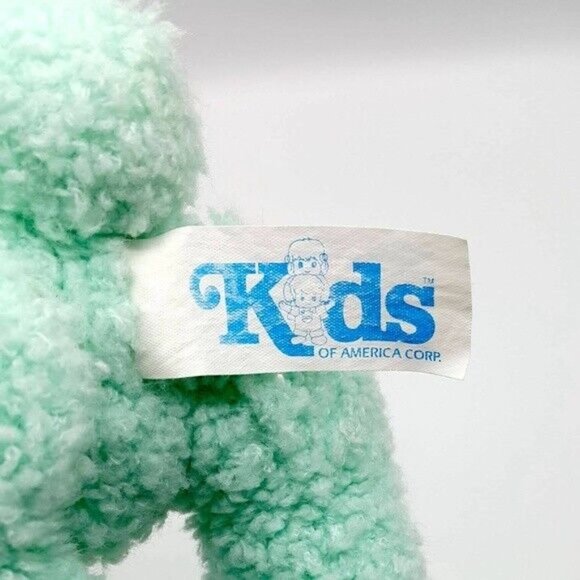 Kids of America Easter Bunny Rabbit Plush Spring Green 13" Long Ears 2000 VTG - Picture 6 of 8